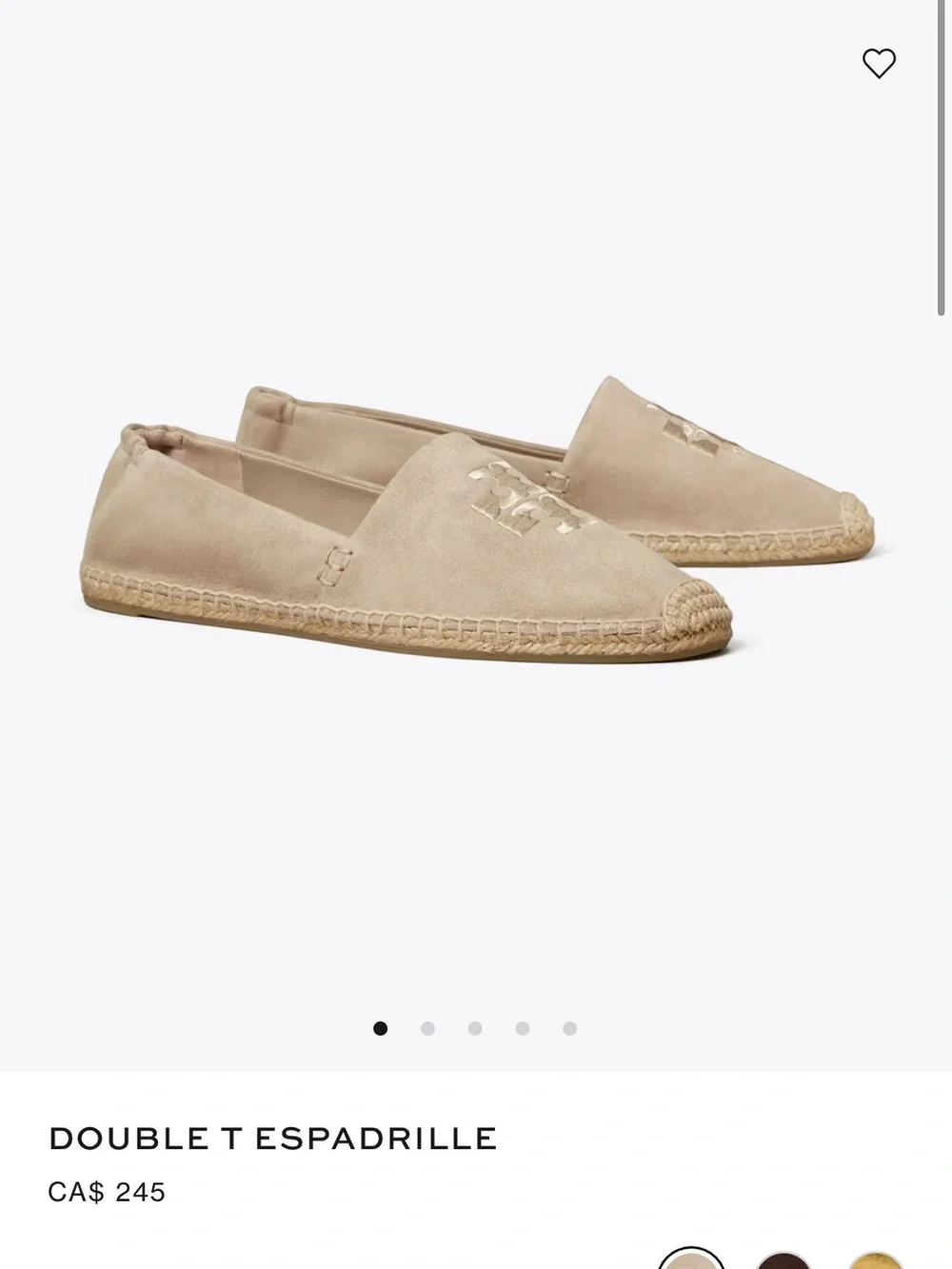 Tory Burch Shell Pink Multi Poppy Espadrille Flats